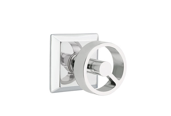 Emtek Concealed Fastener Spoke Knob with Quincy Rosette