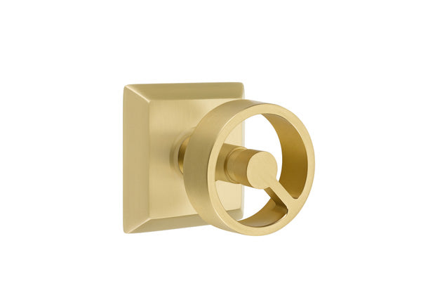 Emtek Concealed Fastener Spoke Knob with Quincy Rosette