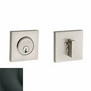 Baldwin 8220190 Contemporary Square Single Cylinder Deadbolt Satin Black Finish - Satin Black - NA