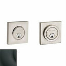Baldwin 8221190 Contemporary Square Double Cylinder Deadbolt Satin Black Finish - Satin Black - NA