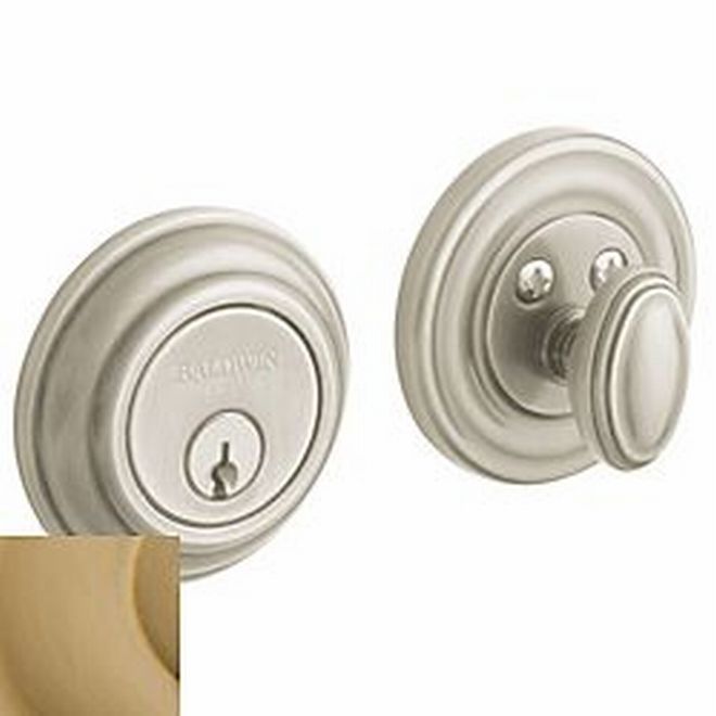 Baldwin 8231033 Traditional 2-1/8" Single Cylinder Deadbolt Vintage Brass Finish - NA - NA