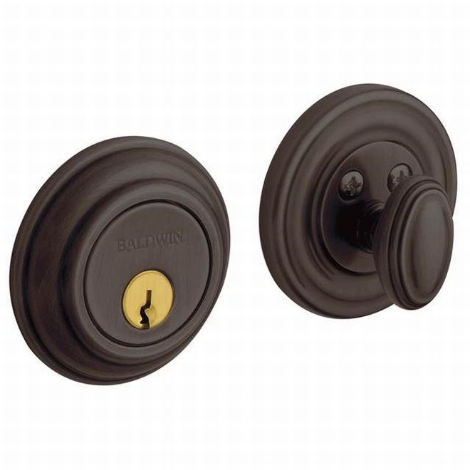 Baldwin 8231112 Traditional 2-1/8" Single Cylinder Deadbolt Venetian Bronze Finish - NA - NA