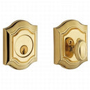 Baldwin 8237031 Bethpage Single Cylinder Deadbolt Unlacquered Brass Finish - Unlacquered Brass - NA