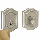Baldwin 8237033 Bethpage Single Cylinder Deadbolt Vintage Brass Finish - Vintage Brass - NA
