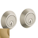 Baldwin 8242033 Contemporary 2-1/8" Double Cylinder Deadbolt Vintage Brass Finish - Vintage Brass - NA