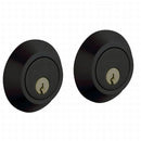 Baldwin 8242190 Contemporary 2-1/8" Double Cylinder Deadbolt Satin Black Finish - Satin Black - NA