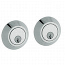Baldwin 8242260 Contemporary 2-1/8" Double Cylinder Deadbolt Bright Chrome Finish - Bright Chrome - NA