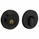 Baldwin 8244190 Contemporary Low Profile 2-1/8" Single Cylinder Deadbolt Satin Black Finish - NA - NA