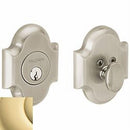 Baldwin 8252031 Boulder Arched Single Cylinder Deadbolt Unlacquered Brass Finish - Unlacquered Brass - NA