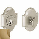 Baldwin 8252033 Boulder Arched Single Cylinder Deadbolt Vintage Brass Finish - Vintage Brass - NA