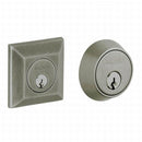 Baldwin 8255151 Cody Squared Double Cylinder Deadbolt Antique Nickel Finish - Antique Nickel - NA