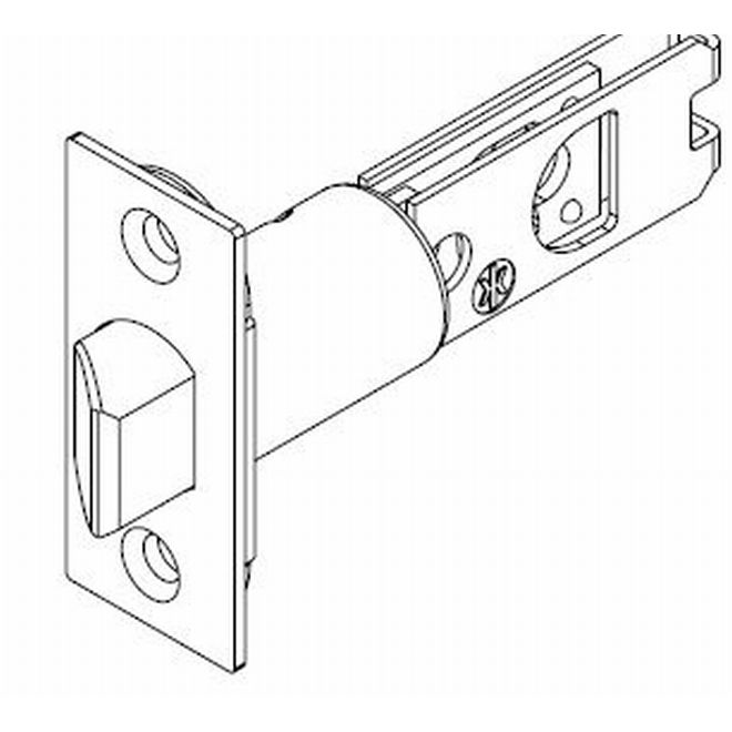 Kwikset 82729-26 2-3/4" Square Deadbolt Latch Bright Chrome Finish