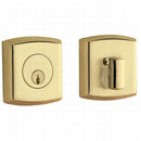 Baldwin 8285003 Soho Single Cylinder Deadbolt Lifetime Brass Finish - Lifetime Brass - NA