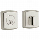 Baldwin 8285055 Soho Single Cylinder Deadbolt Lifetime Bright Nickel Finish - Lifetime Bright Nickel - NA