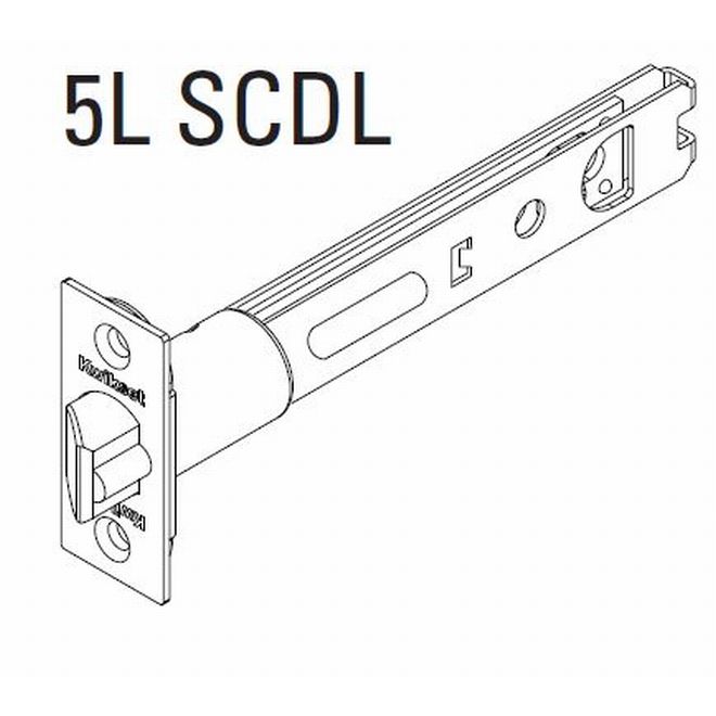 Kwikset 83014 5" Square Deadlatch