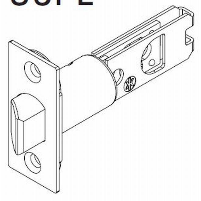 Kwikset 84290-26D 2-3/4" UL Square Corner Springlatch Satin Chrome Finish