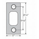 Kwikset 85072 1" x 2-1/4" Square Corner Deadbolt Strike