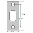 Kwikset 85278 1-1/8" x 2-3/4" Square Corner Deadbolt Strike
