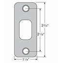Kwikset 85279 1-1/8" x 2-3/4" Radius Corner Deadbolt Strike