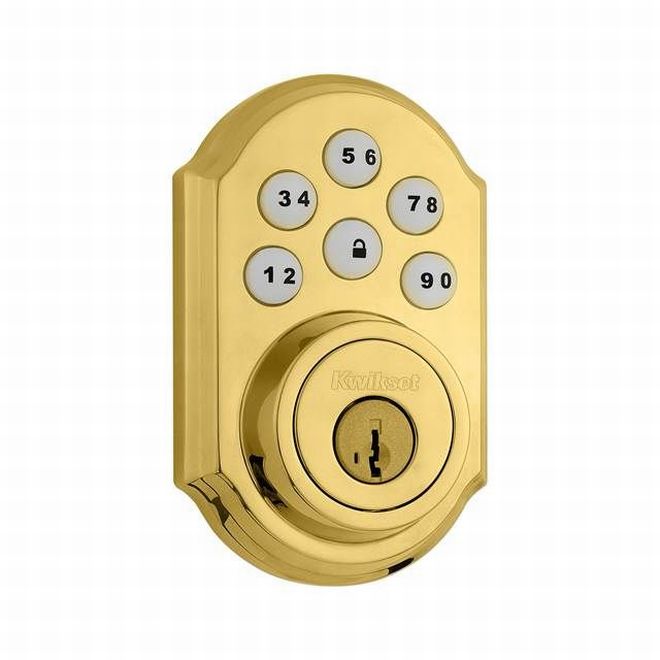 Kwikset 909 Smartcode Touchpad Electronic Deadbolt SmartKey with RCAL Latch and RCS Strike