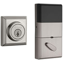 Kwikset 910SCNTZW Contemporary Deadbolt with Z-Wave Home Connect and SmartKey Backup with RCAL Latch and RCS Strike