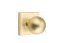 EMTEK  Orb Knob with Square Rosette