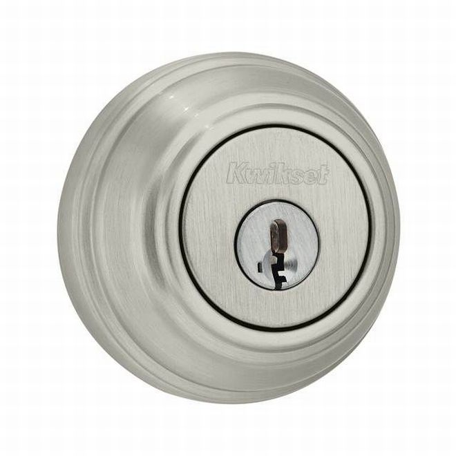 Kwikset 980 Single Cylinder Deadbolt SmartKey with RCAL Latch and RCS Strike