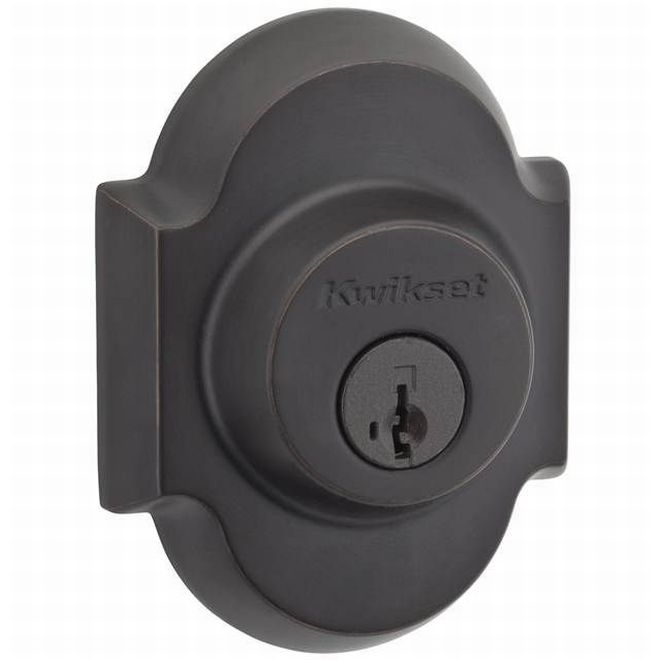 Kwikset 980AUD  Austin Single Cylinder Deadbolt SmartKey with RCAL Latch and RCS Strike