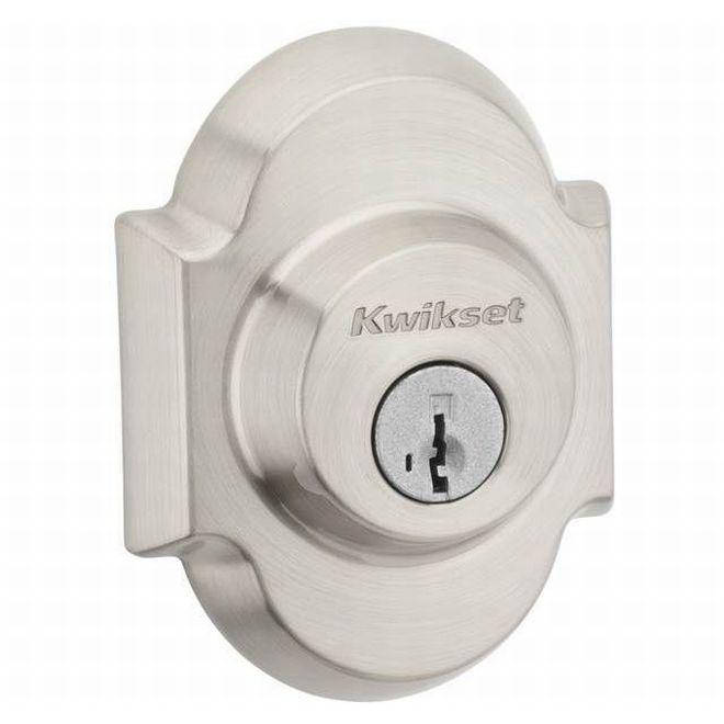 Kwikset 980AUD  Austin Single Cylinder Deadbolt SmartKey with RCAL Latch and RCS Strike