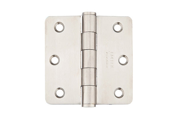 Emtek Residential Duty Hinges Stainless Steel Plain Bearing 1/4 Radius Corner