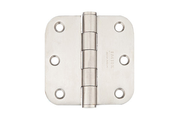 Emtek Residential Duty Hinges Stainless Steel Plain Bearing 5/8 Radius Corner