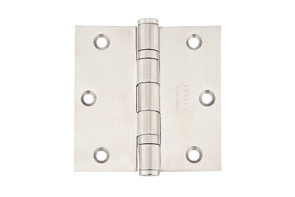 Emtek Square Corners Heavy Duty Ball Bearing, Stainless Steel