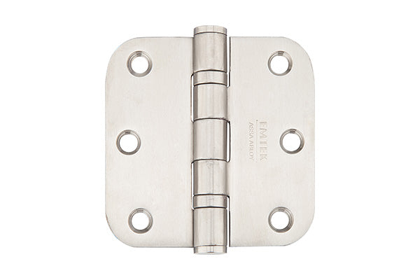 Emtek Stainless Steel Heavy Duty Ball Bearing Hinges 5/8 Radius Corner