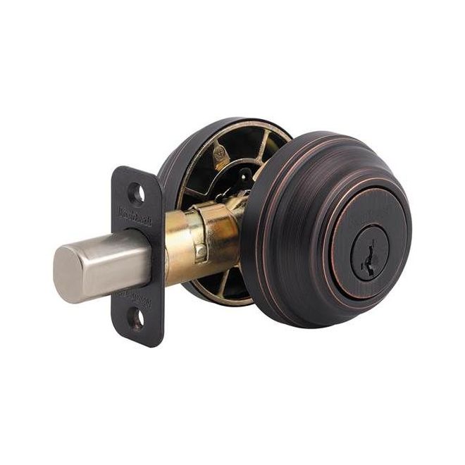 Kwikset 985 Double Cylinder Deadbolt with New Chassi SmartKey with RCAL Latch and RCS Strike