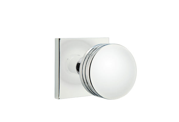 Emtek Bern Brass knob with Square rosette