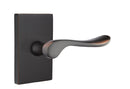 Emtek Luzern Lever Concealed Screws With Modern Rectangular Rosette