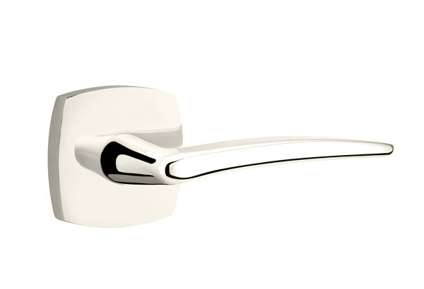 EMTEK Poseidon Lever with Urban Modern Rosette