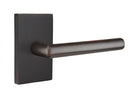 EMTEK Stuttgart Lever with Modern Rectangular Rosette