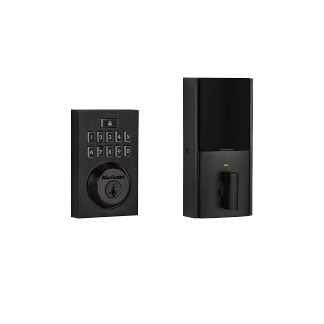 Kwikset CP913CNT  Contemporary Smartcode Keypad Electronic Deadbolt SmartKey with RCAL Latch and RCS Strike