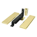 DELTANA SPRING HINGE, DOUBLE ACTION W/ SOLID BRASS COVER PLATES