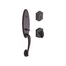 Baldwin Reserve DCCHEXELLTAR112 Double Cylinder Chesapeake Handleset with Ellipse Knob Traditional Arch Rose with 6AL Latch and Dual Strike Venetian Bronze Finish - Venetian Bronze - NA