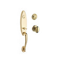 Baldwin Reserve DCCHEXELLTRR003 Double Cylinder Chesapeake Handleset with Ellipse Knob Traditional Round Rose with 6AL Latch and Dual Strike Lifetime Brass Finish - Lifetime Brass - NA