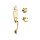 Baldwin Reserve DCCHEXROUTRR003 Double Cylinder Chesapeake Handleset with Round Knob and Traditional Round Rose with 6AL Latch and Dual Strike Lifetime Brass Finish - NA - NA