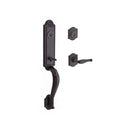Baldwin Reserve DCELIXDECRTAR112 Double Cylinder Elizabeth Handleset with Right Hand Decorative Lever and Traditional Arch Rose with 6AL Latch and Dual Strike Venetian Bronze Finish - Right Hand - NA