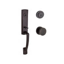 Baldwin Reserve DCMIAXCONCRR112 Double Cylinder Miami Handleset with Contemporary Knob and Contemporary Round Rose with 6AL Latch and Dual Strike Venetian Bronze Finish - NA - NA