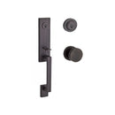 Baldwin Reserve DCSEAXCONCRR112 Double Cylinder Seattle Handleset Contemporary Knob and Contemporary Round Rose with 6AL Latch and Dual Strike Venetian Bronze Finish - NA - NA