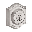Baldwin Reserve DCTAD150S Double Cylinder Traditional Arch Deadbolt with 6AL Latch; Dual Strike; and SmartKey Satin Nickel Finish - Satin Nickel - NA