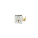 Baldwin Reserve DCTSD260 Double Cylinder Traditional Square Deadbolt with 6AL Latch and Dual Strike Bright Chrome Finish - Bright Chrome - NA