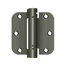 Deltana Single Action Steel 3 1/2-Inch x 3 1/2-Inch x 5/8-Inch Spring Hinge