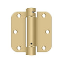 Deltana Single Action Steel 3 1/2-Inch x 3 1/2-Inch x 5/8-Inch Spring Hinge